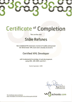 XML Certificate